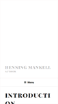 Mobile Screenshot of henningmankell.se